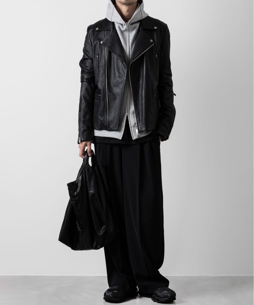 ATTACHMENT（アタッチメント） パーカー CO/PE ダブルニット ジップ