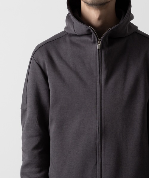 ATTACHMENT（アタッチメント） パーカー CO/PE ダブルニット ジップ