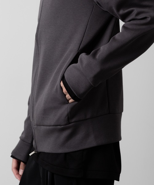 ATTACHMENT（アタッチメント） パーカー CO/PE ダブルニット ジップ