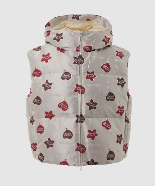 MASU ベスト ジレ FALLING BALLOON DOWN VEST graphic by VERDY メンズ  