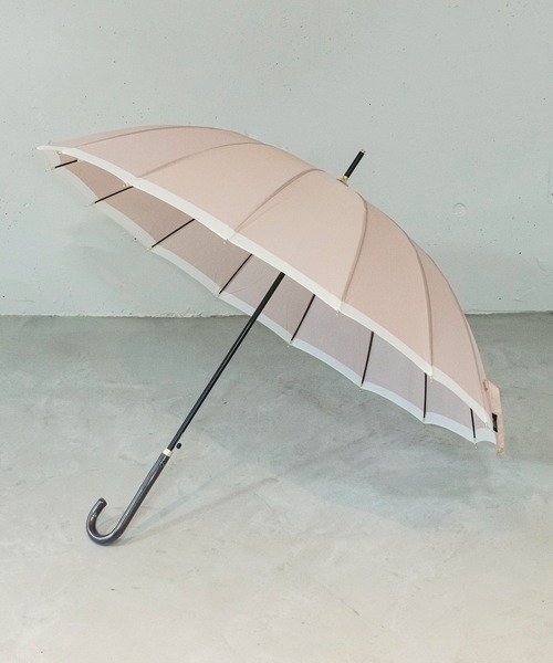 新品 バイカラー 上品豪華レース 爽やか空色 高級長傘 日傘 10本骨 バイカラーレース晴雨兼用折りたたみ傘 日傘｜アフタヌーン