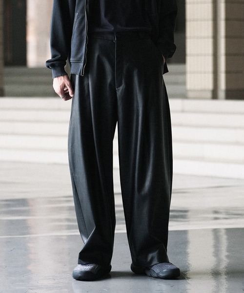 パンツ ym WYM LIDNM パンツ ARTIFICIAL GRAIN COMFORT PANTS メンズ
