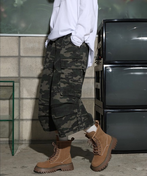 バルーンカーゴソフトバミューダパンツ Ballon Pants - peaceandafter