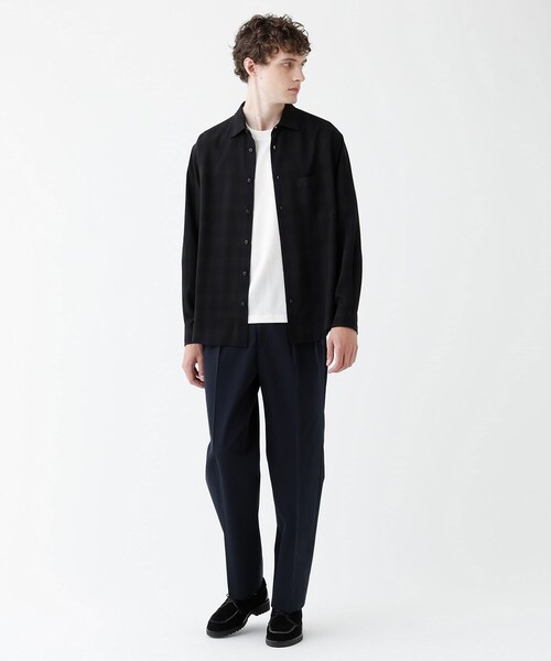 注目ブランドのギフト KIKUCHI TAKEO スラックス FLAGSHIP」コットンウール 「THE パンツ
