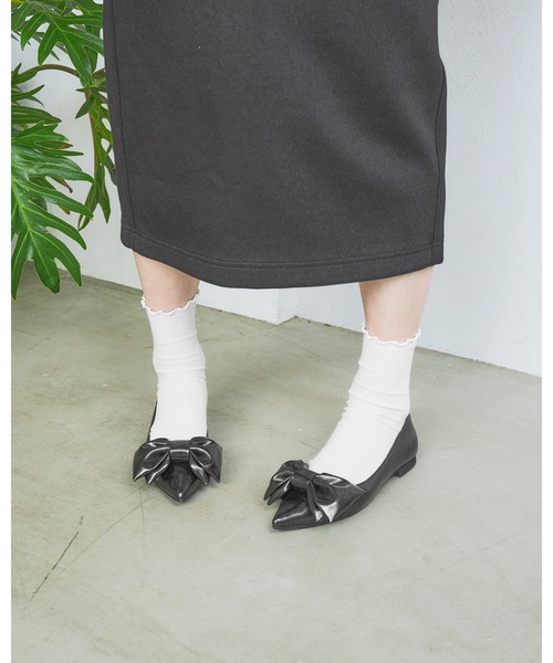 パンプス ポインテッドトゥ ビッグリボン : ZOZOTOWN Yahoo!店 - 通販