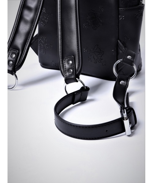 Amilige（アミリージュ） デイバック リュック くぎベア型押し総柄