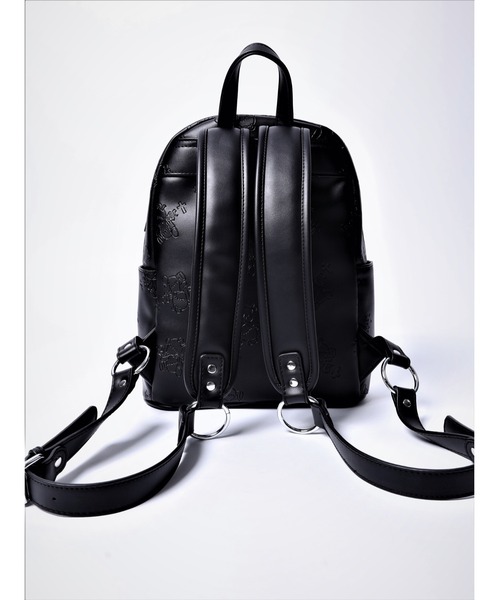 Amilige（アミリージュ） デイバック リュック くぎベア型押し総柄