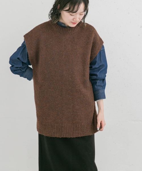 EKAL ニット セーター 2WAYニットベスト レディース : ZOZOTOWN