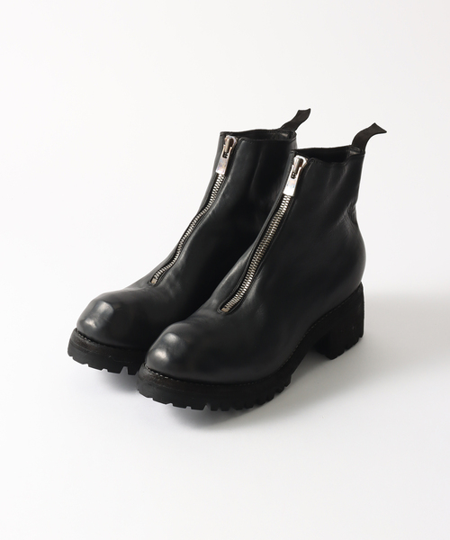 GUIDI（グイディ） ブーツ PL1V Front Zip Boot with Rubber Sole