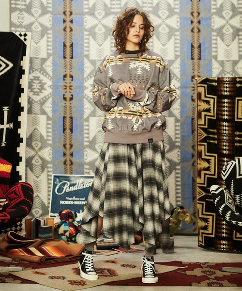 トレーナー スウェット 「PENDLETON」ALLOVER PRINT SWEAT レディース メンズ PENDLETON トレーナー スウェット 「PENDLETON」ALLOVER PRINT