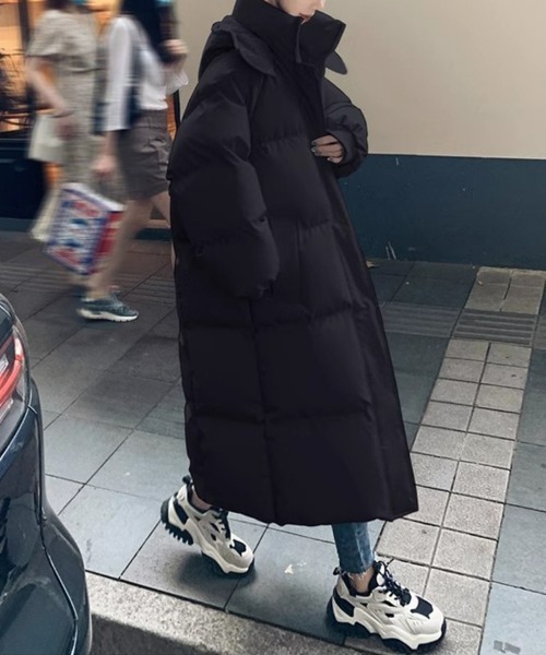 SEU ダウンコート ダウンジャケット エコダウンフードブルゾン