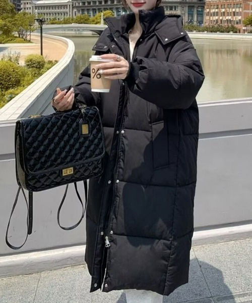 SEU ダウンコート ダウンジャケット エコダウンフードブルゾン