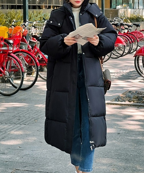 SEU ダウンコート ダウンジャケット エコダウンフードブルゾン