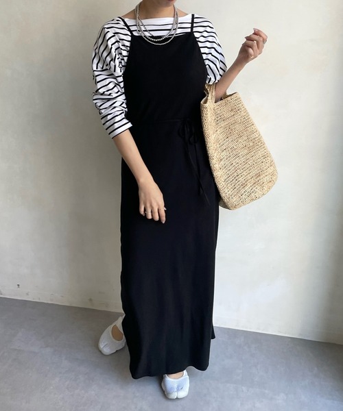 DouDou」 サロペットスカート FREE ブラック レディース : 87213634  