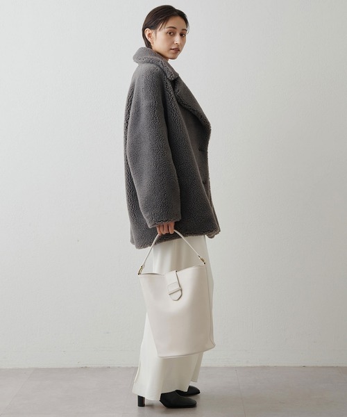 THE PAUSE コート アウター 「THE PAUSE」ボアダブルコート レディース