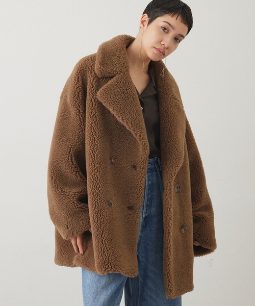 THE PAUSE コート アウター 「THE PAUSE」ボアダブルコート レディース