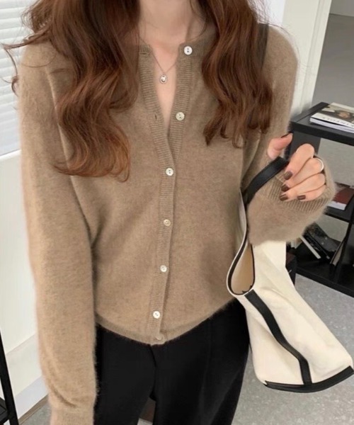 EENK クルーネック カーディガン ベーシック クルーネックカーディガン（カーディガン/ボレロ