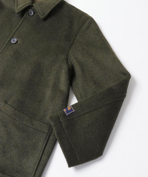 edition MEN オーバーサイズ メルトンウール ショートコート Sサイズ ITEMS URBANRESEARCH ステンカラーコート コート ウール混