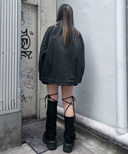 Candy Stripper デニムジャケット gジャン STAR PATCHED DENIM