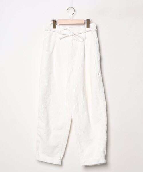 CAHLUMN（カウラム） コーデュロイパンツ S ホワイト メンズ