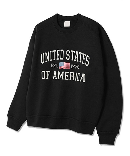 Revo. トレーナー スウェット 「KOREAN SELECT」UNITED STATES 星条旗