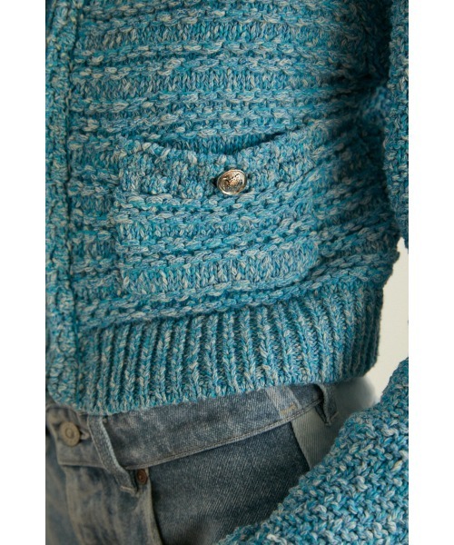Estella.K カーディガン Emani Cotton-blend Cardigan コットン