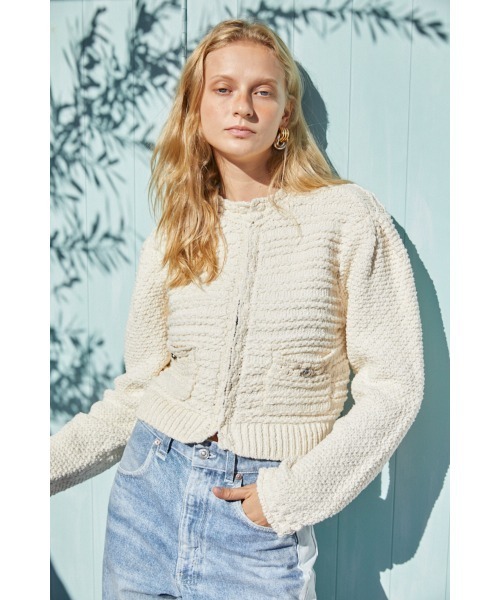 Estella.K カーディガン Emani Cotton-blend Cardigan コットン