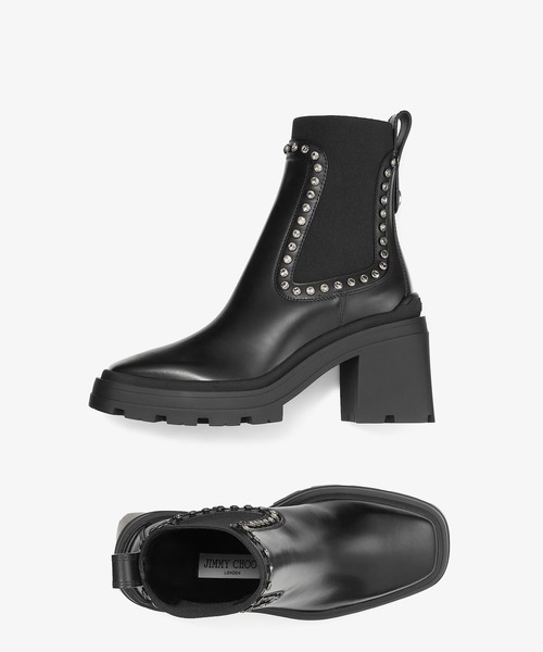 JIMMY CHOO（ジミーチュウ） ショートブーツ 37 ブラック レディース