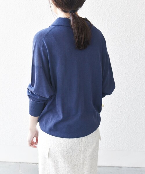 未使用SHIPS any:<手洗い可能>UVカットシアースキッパーニット SHIPS any ニット セーター any:「UVカット/手洗い可能」シアー