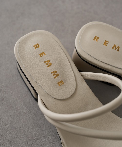 REMME サンダル 「REMME」シープレザーメタルポイントサンダル