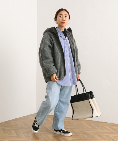 FRAMeWORK（フレームワーク） ジップアップブルゾン - グレー