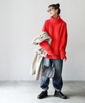 ニット セーター うずもるネックなニット レディースの詳細画像5