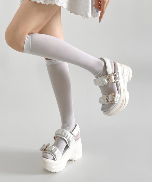Shoes in Closet（シュークロ） サンダル 軽量厚底 ダブルベルト