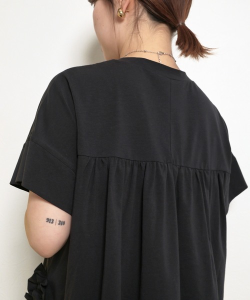 palm RICHE tシャツ スリットフリルTOPS レディース : ZOZOTOWN