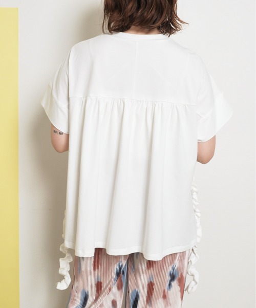 tシャツ スリットフリルTOPS レディース palm RICHE tシャツ スリットフリルTOPS レディース : ZOZOTOWN