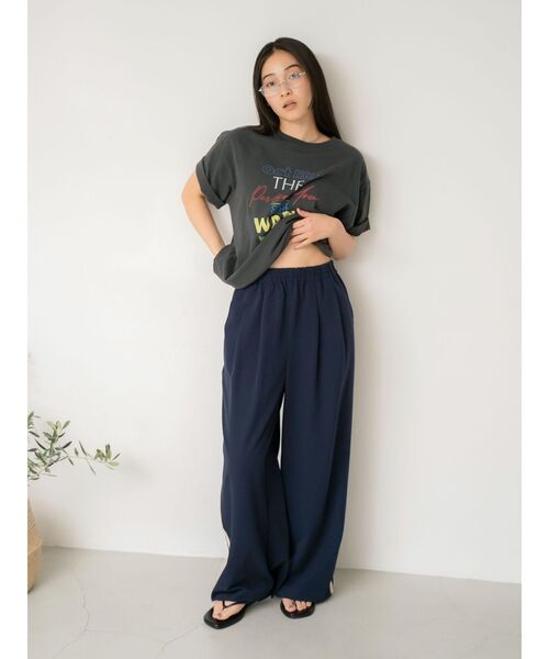 Ungrid - Tシャツ♡送料無料 セール】ナンバリング七分袖Tee（Tシャツ/カットソー）｜Ungrid