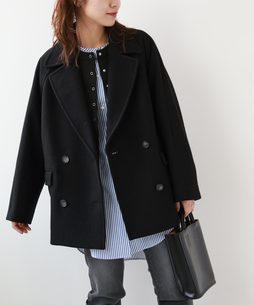 JOURNAL STANDARD relume ブラック ピーコート M　美品 JOURNAL STANDARD relume（ジャーナルスタンダード レリューム