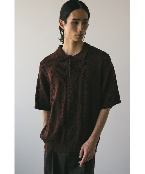 STYLEMIXER（スタイルミキサー） セーター ニット クロシェニットポロ
