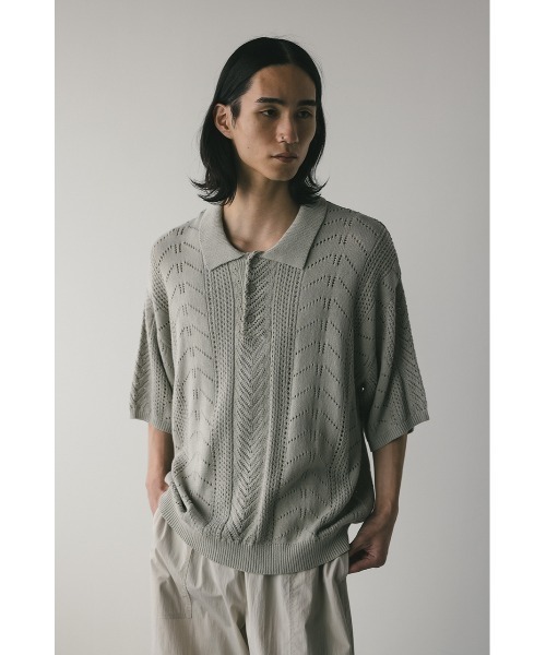 STYLEMIXER（スタイルミキサー） セーター ニット クロシェニットポロ