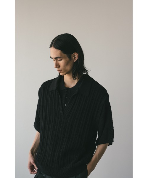 【完売品】スタイルミキサー　シェイプボタンニットポロ スタイルミキサー stylemixer シェイプボタンニットポロ レッド - メルカリ