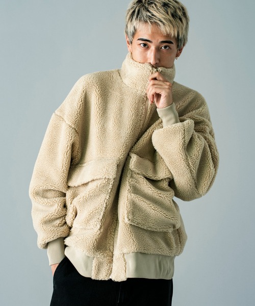 JACKROSE（ジャックローズ） ジップアップブルゾン L ベージュ メンズ