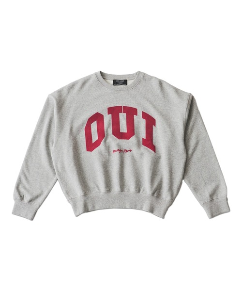 トップス NON TOKYO COLLEGE PUFF SWEAT ROOP TOKYO トレーナー スウェット EMILY IN PARIS × FUDGE / FROCKY