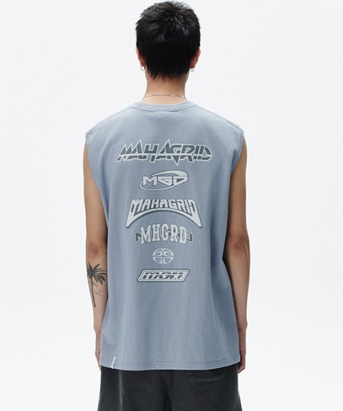 ワッフル T シャツ mahagrid マハグリッド ロンt MAHAGRID