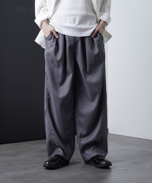 PUBLUX（パブリュクス） パンツ イージーバレルパンツ(限定展開