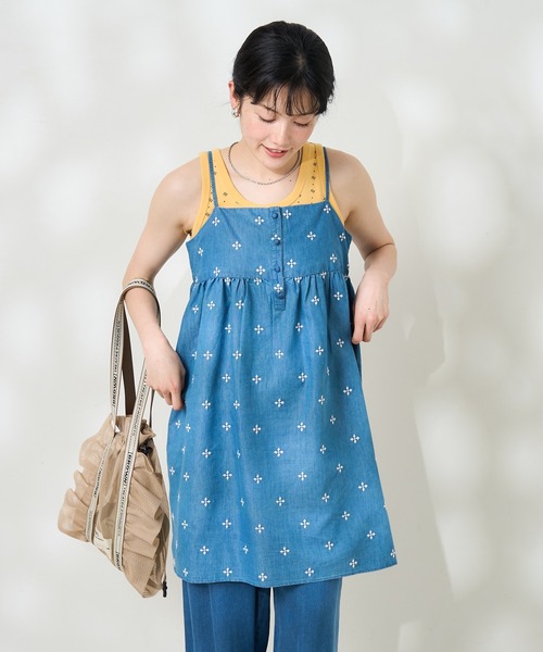 FREAK'S STORE（フリークスストア） チュニック インド 小花刺繍キャミ