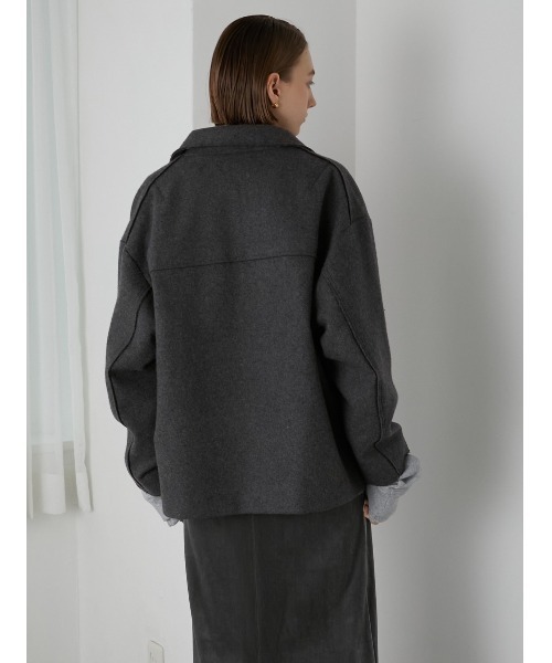 LA PEAU DE GEM シャギージップブルゾン LA PEAU DE GEM（ラポドゥジェム）の「【LA PEAU DE GEM】シャギー