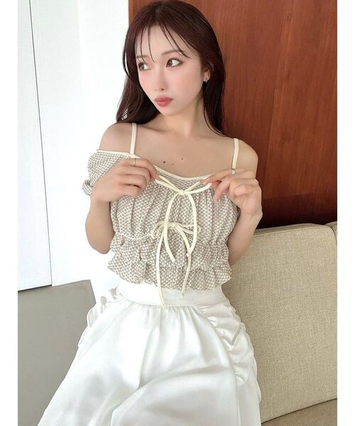 RESEXXY（リゼクシー） tシャツ 半袖 ダブルリボンクロップドトップス