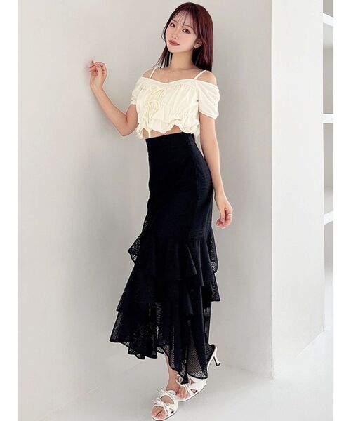 RESEXXY（リゼクシー） tシャツ 半袖 ダブルリボンクロップドトップス