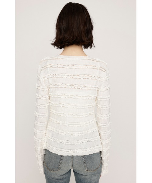 SLY tシャツ FRONT RIBBON FRILL 2P フロント リボン フリル 2
