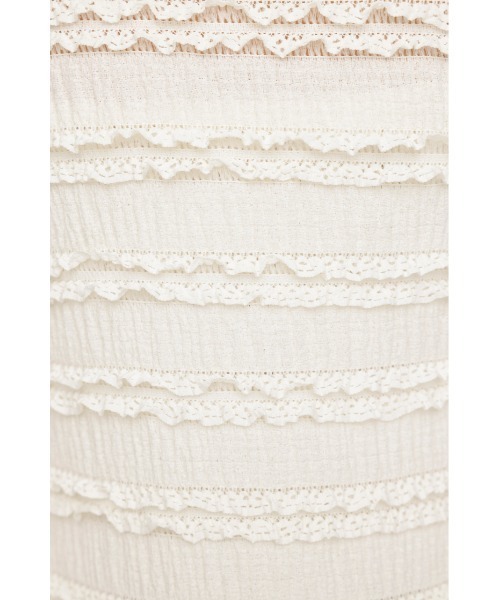 SLY tシャツ FRONT RIBBON FRILL 2P フロント リボン フリル 2